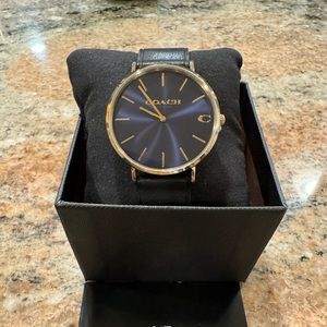 Coach Midnight Leather Womens Watch